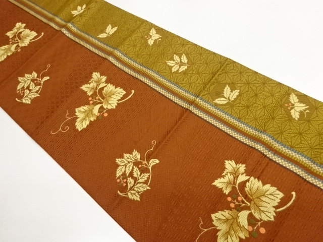 JAPANESE KIMONO / CHIKUZEN HAKATA NANTEN / STRIPES / ASANOHA PATTERNS
